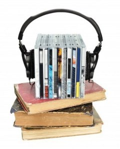 8077592-stack-of-cds-with-hi-fi-headphones-and-old-books-on-white-background