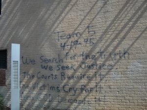 Grief in spray paint