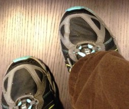 These shoes were made for walking.