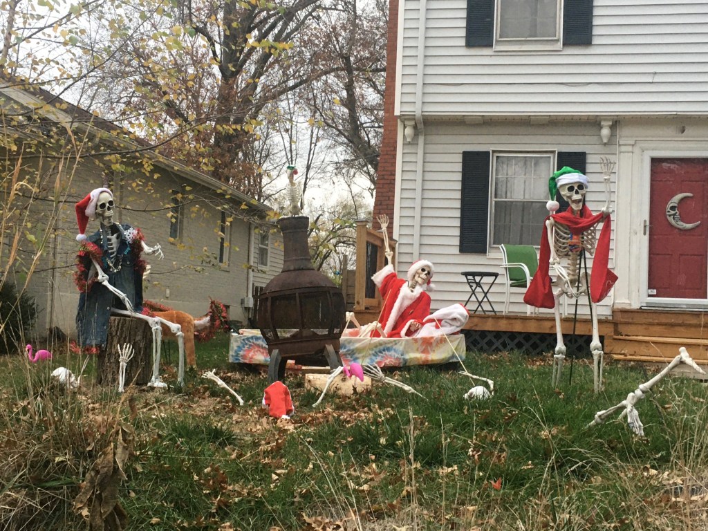 Mix of Halloween & Xmas decorations