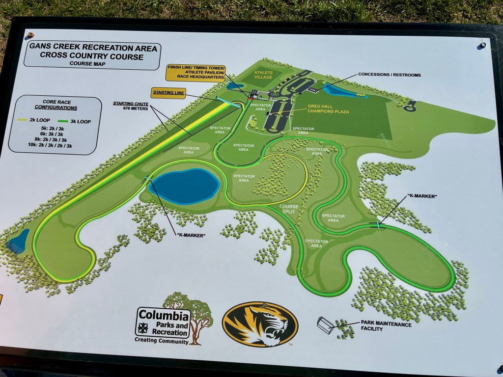 Map of Gans Creek Recreation Area cross country course